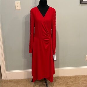 Perceptions Vibrant Red Dress
